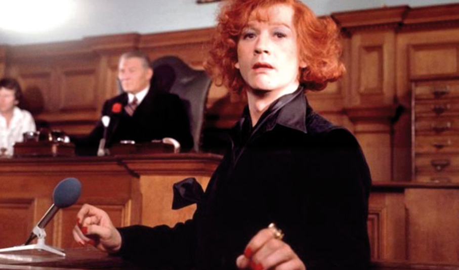 John Hurt as Quentin Crisp in The Naked Civil Servant