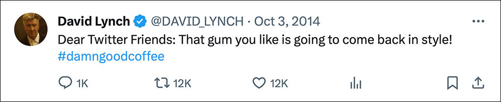 David Lynch Twitter
