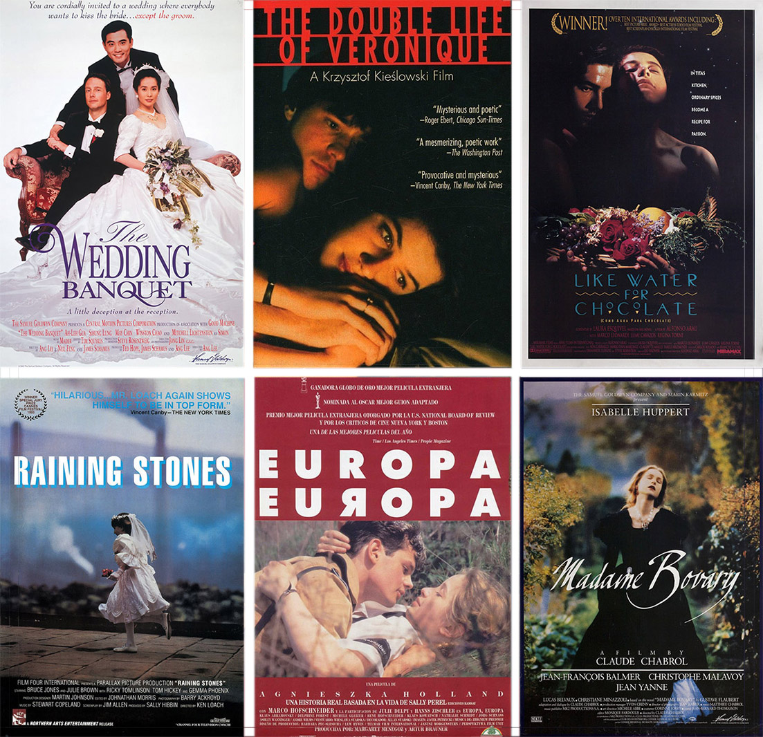 Posters of films screen in the society's first season