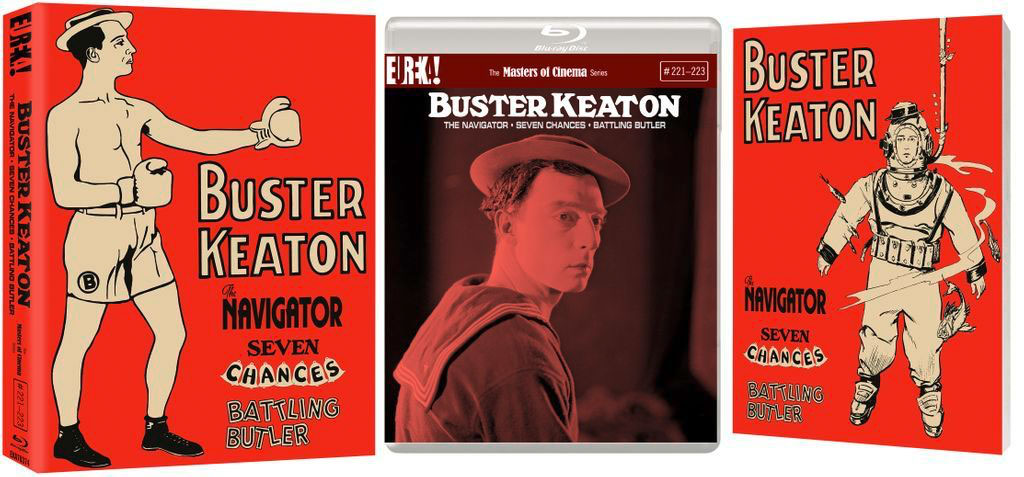 Buster Keaton: 3 Films Blu-ray cover art