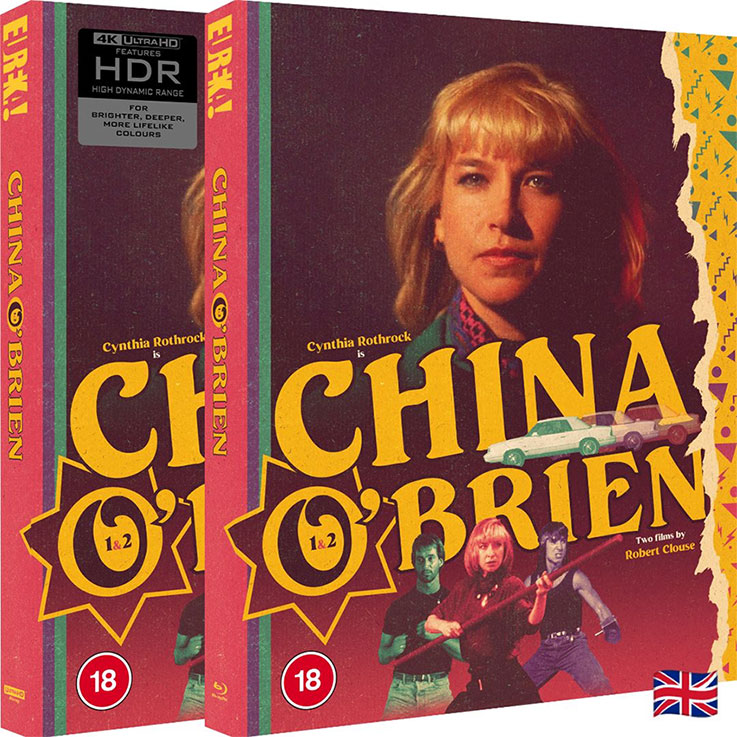 China O'brien 1 and 2 UHD and Blu-ray pack shot