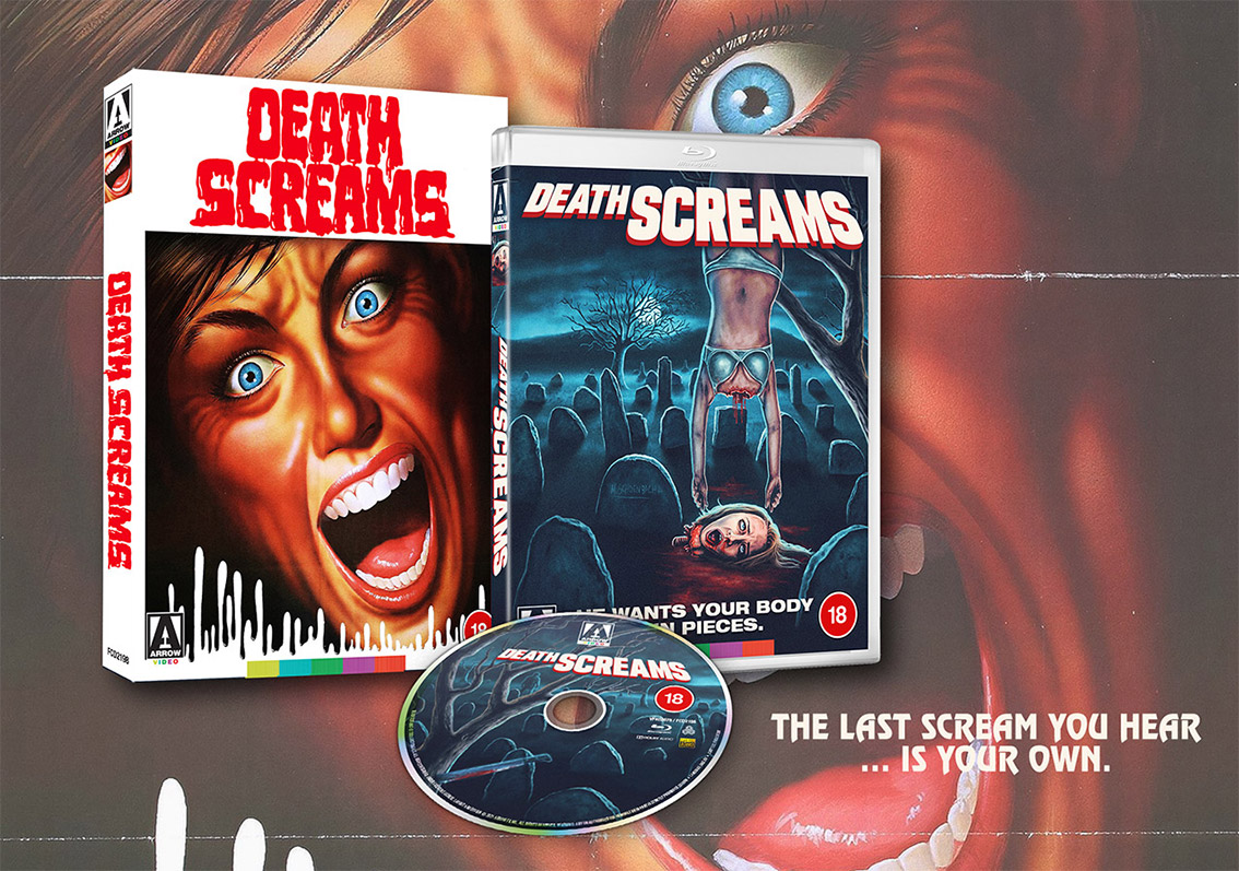 Death Screams Arrow Store Limited Edition Blu-ray pack shot