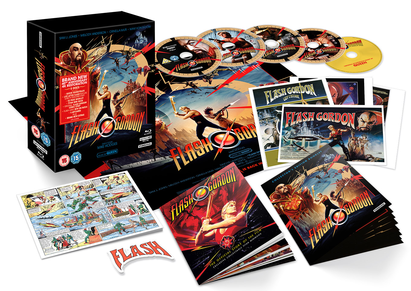 Flash Gordon UHD exploded packshot