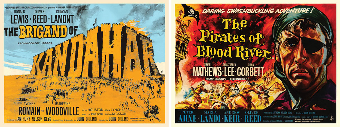 The Brigand of Kandahar and The Pirates of Blood River posters