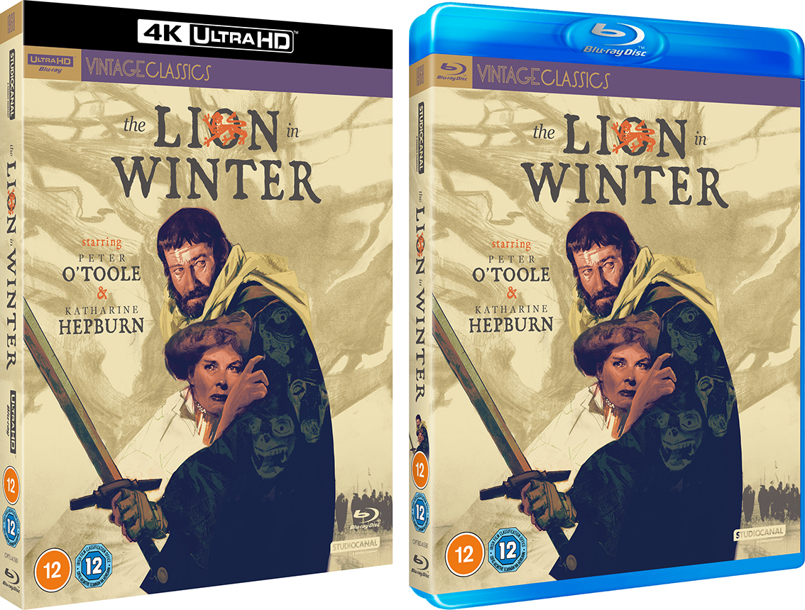 The Lion in Winter UHD and Blu-ray cover art
