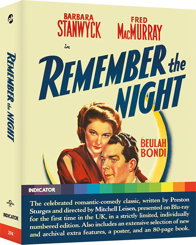 Remember the Night Blu-ray cover art