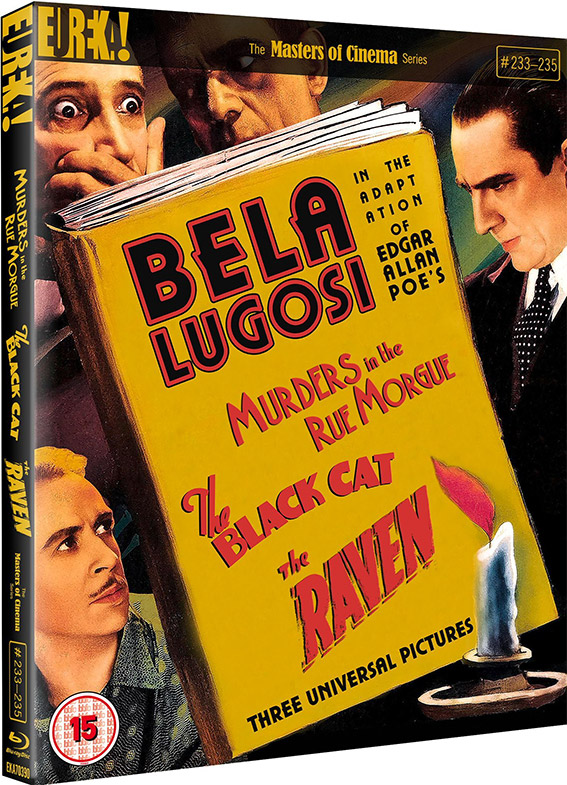 Murders in the Rue Morgue/The Black Cat/The Raven : Three Edgar Allan Poe Adaptations Starring Bela Lugosi Blu-ray cover art