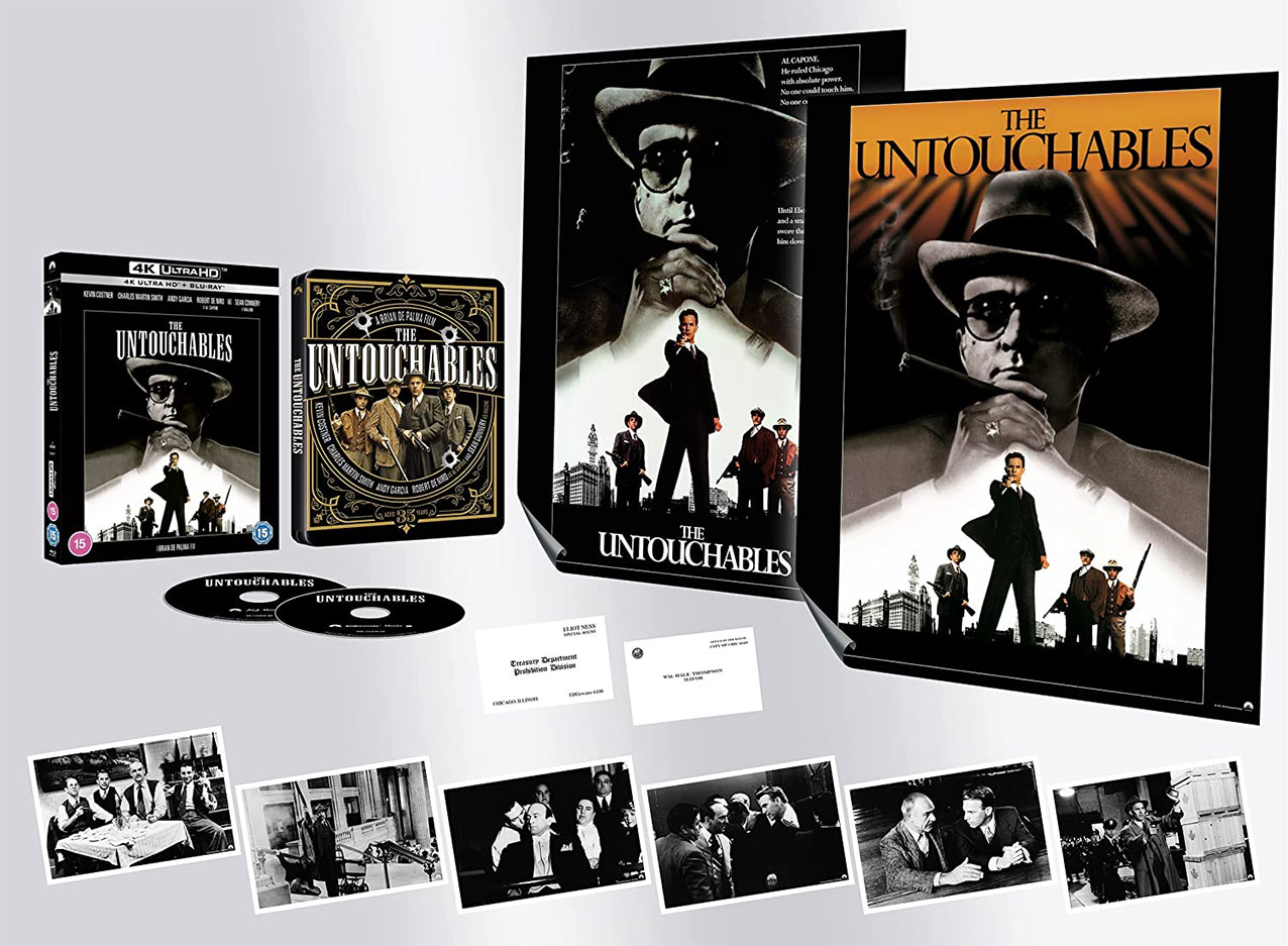 The Untouchables 4k UHD steelbook pack shot