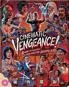 Cinematic Vengeance: 8 Kung Fu Classic by Jospeh Kuo Blu-ray box art