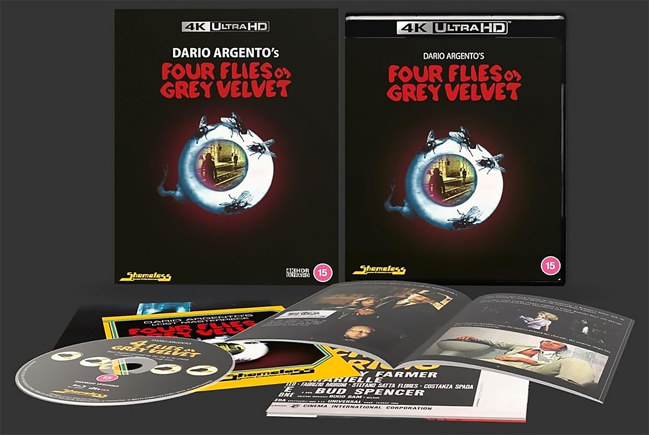 Four Flies on Grey Velvet UHD pack art
