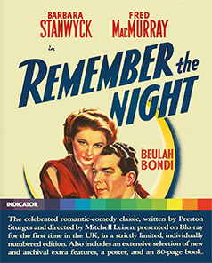 Remember the Night Blu-ray cover