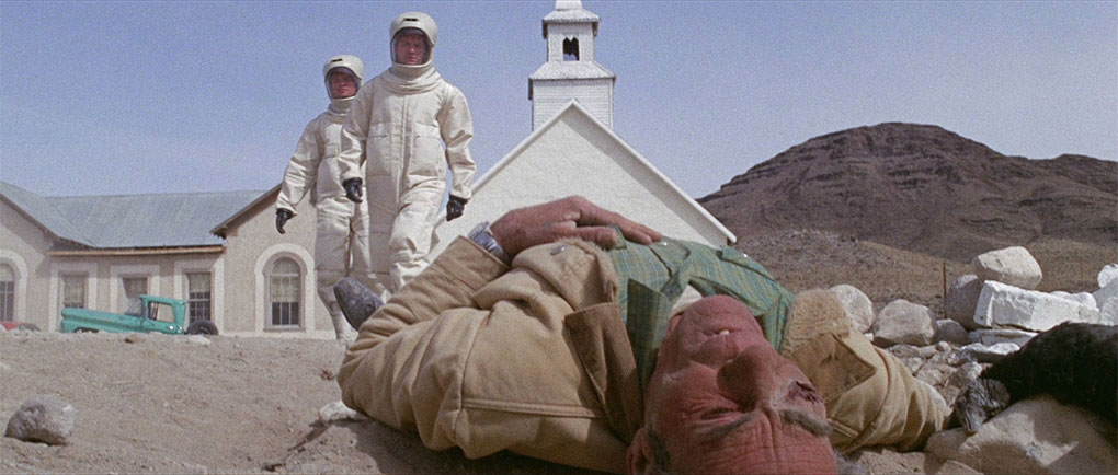 The fallen probe is investigated in The Andromeda Strain