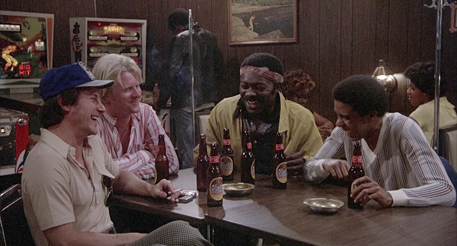 Harvey Keitel, Ed Begeley Jr., Yaphet Kotto and Richard Pryor in Blue Collar