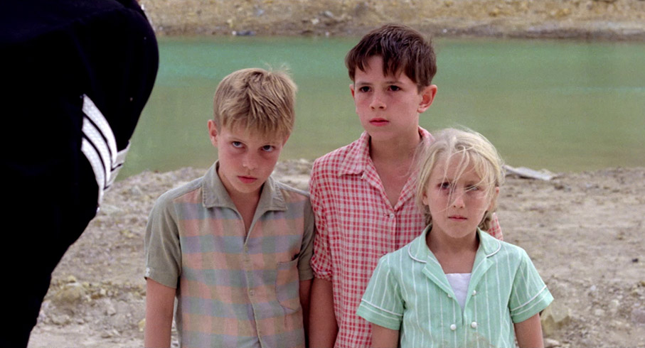 A defiant Celia stands with Steve and Karl after a fight brings the police to the quarry