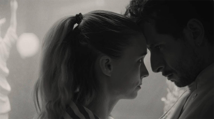 Pedro and Julia share a quiet moment