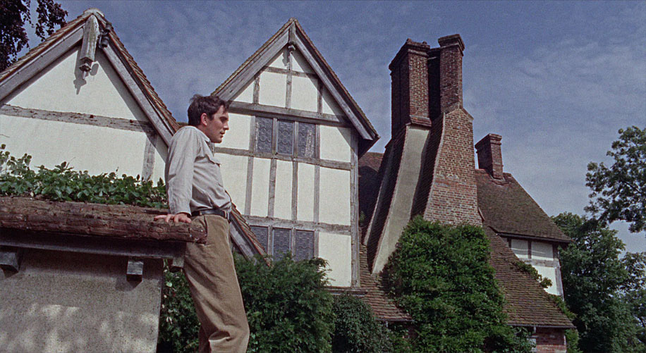 Frederick Glegg outside the house with a cellar