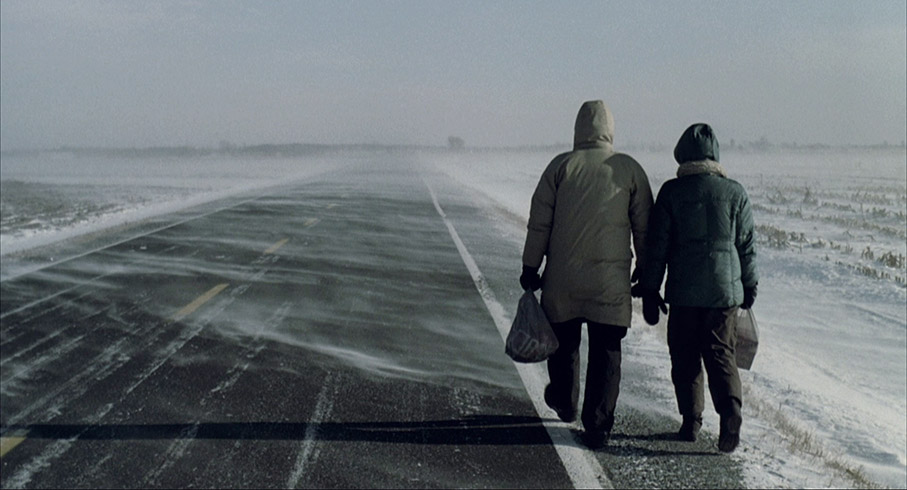 Jean-François and Julyvonne walk home