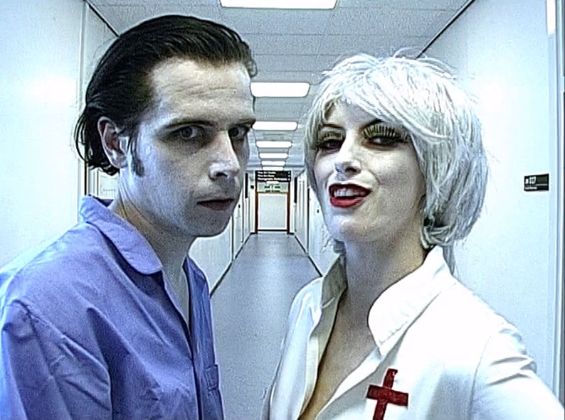Roderick Usher and Nurse Smith in The Fall of the Louse of Usher