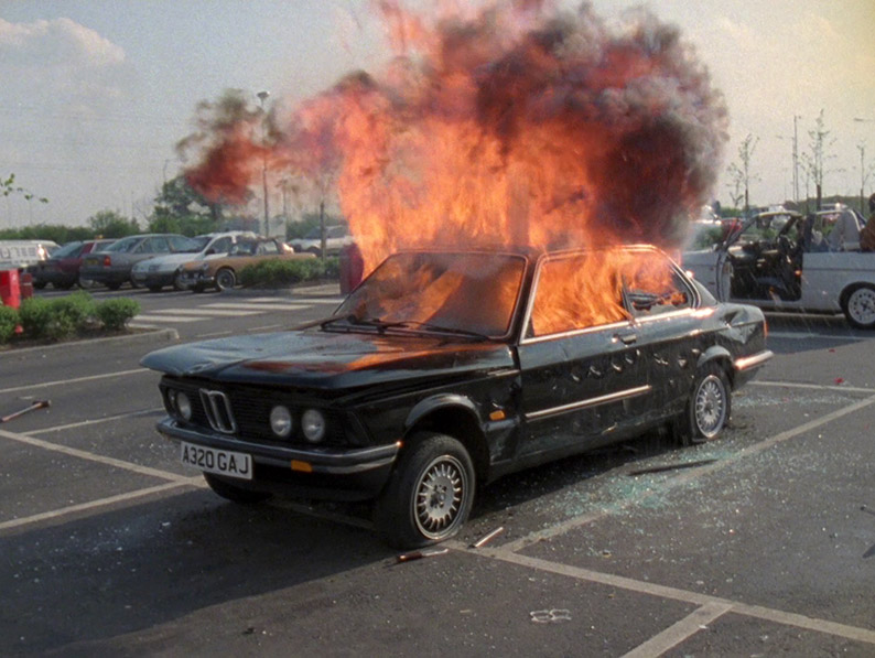 The Hornchurch Boys' car after a visit from Yeti