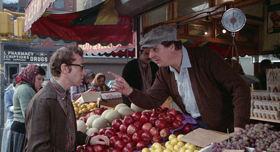 Howard Prince (Woody Allen) gets a lecture from Danny LaGattuta (Danny Aiello)