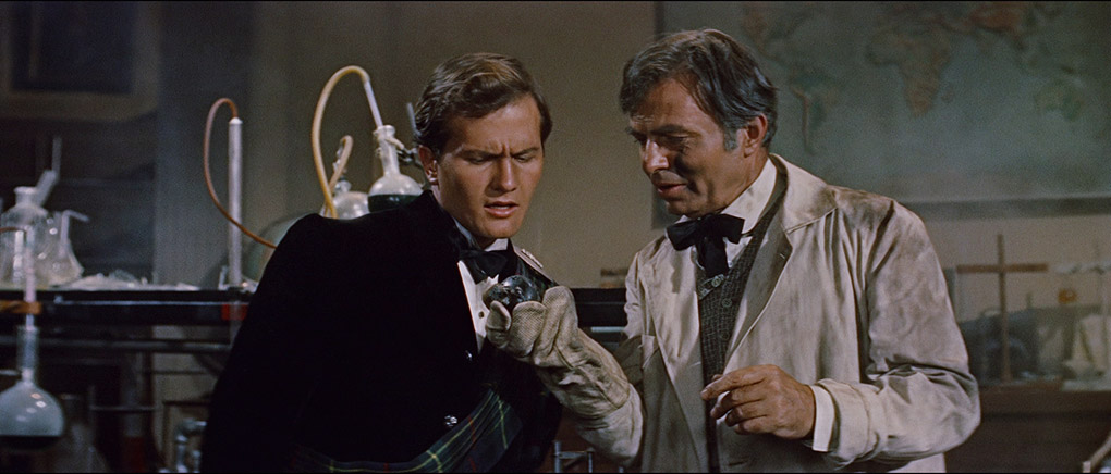 Pat Boone and James Mason in Journey to the Center of the Earth