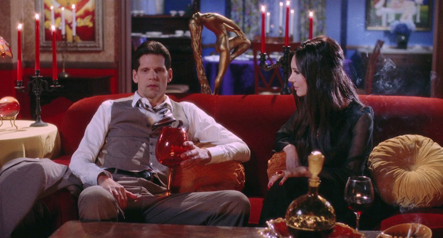 Gian Keys and Samantha Robinson in The Love Witch