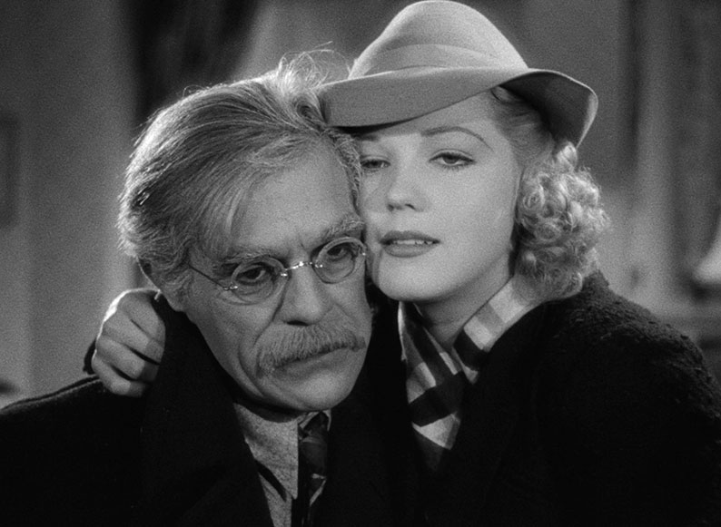 Boris Karloff as David Mallory and Jean Rogers as Joan