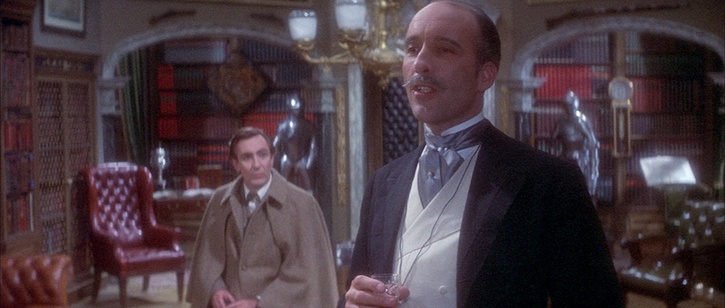 Christopher Lee as Mycroft Holmes