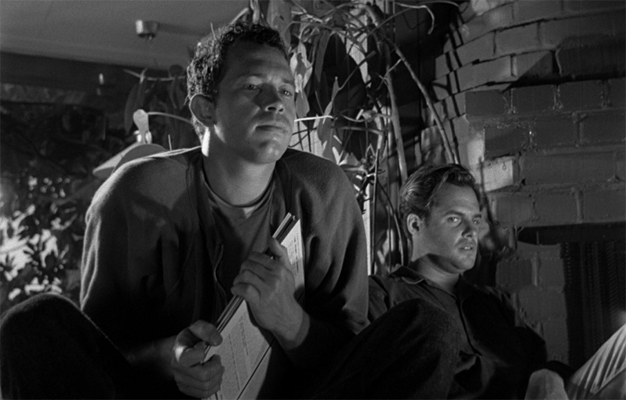 Warren Oates and Corey Allen in private Property