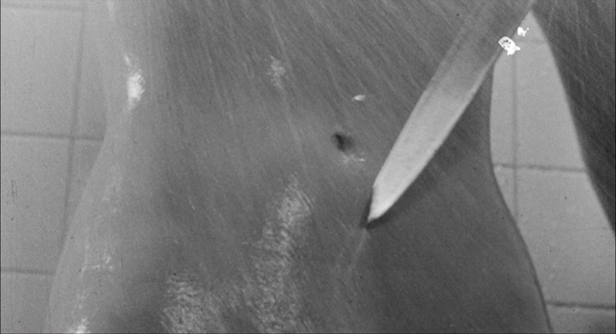 The blade peetration shot in Psycho