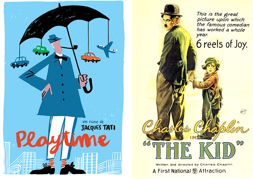 Posters for Playtime and The Kid
