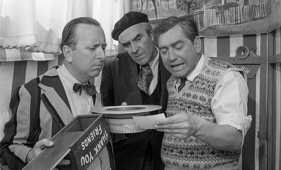 Hancock with Hugh Llod and John Le Mesurier