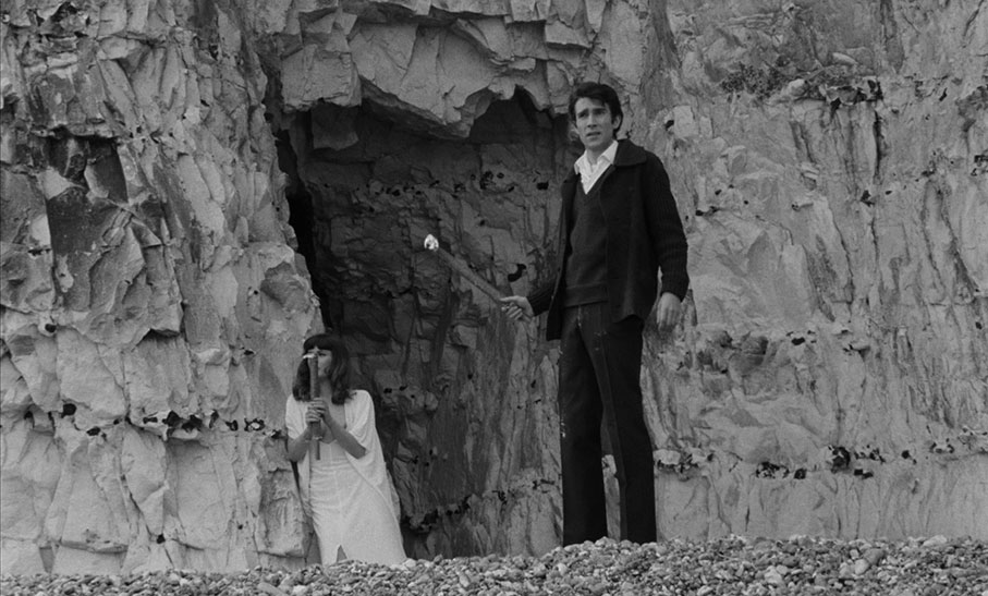 Marc stands at the entrance to the tunnel that leads to the beach