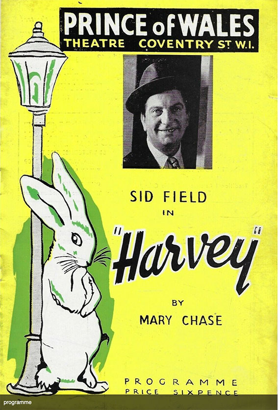 Sid Field in 'Harvey' advertisement