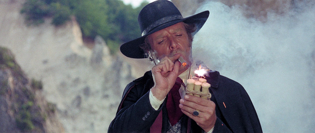 Sartana lights a cigar 