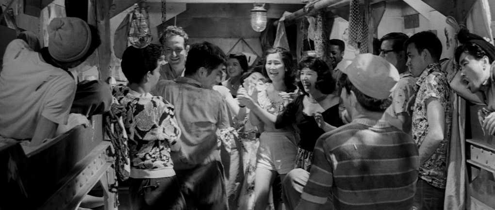 Drunken revelry aboard the stowaway ship