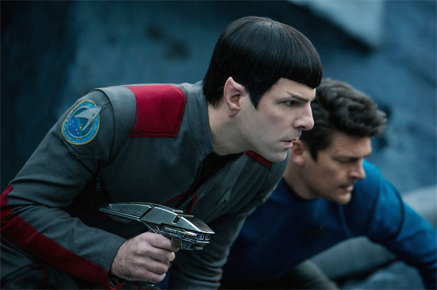 Zachary Quinto and Chris Pine in Star Trek Beyond