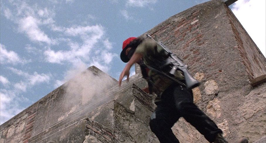 The Sandinistas launch an attack on a military stronghold on a church roof