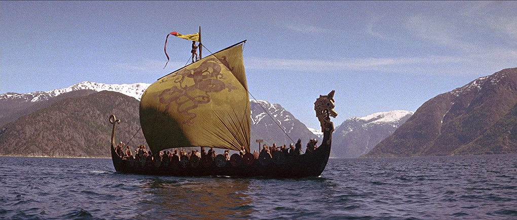 the Viking ship returns home
