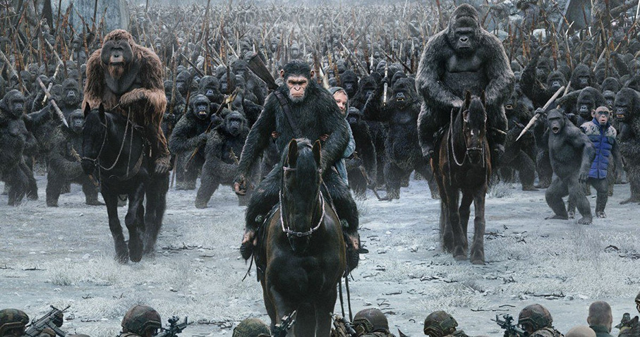 Caesar IAndy Serkis) leads his army War for the Planet of the Apes
