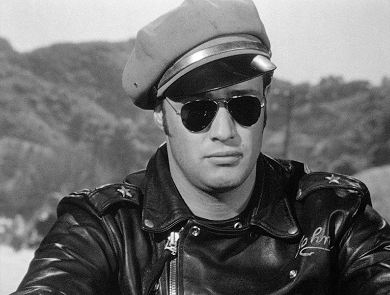 Marlon Brando is Johnny in The Wild One